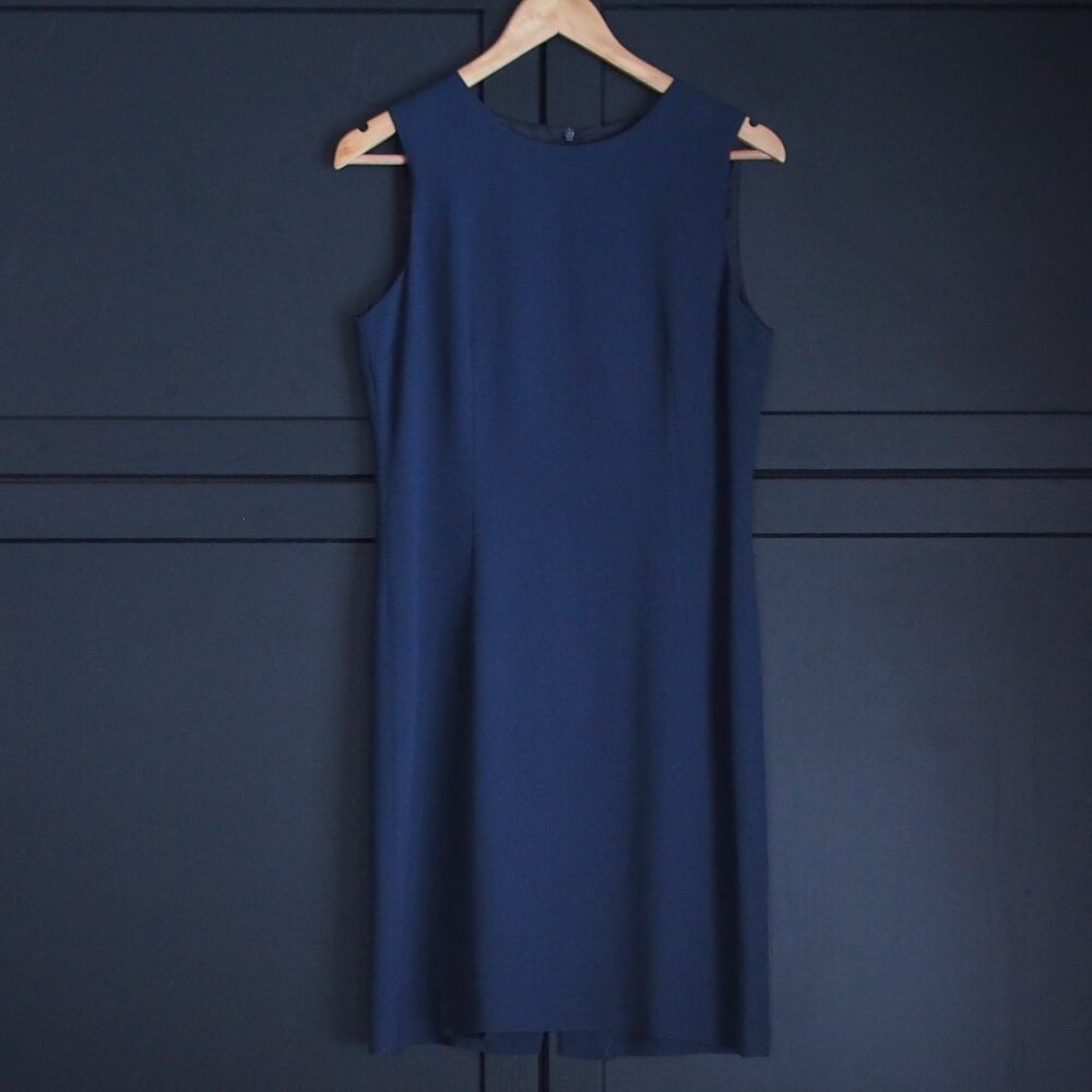 Louben | Vintage Navy Blue Shift Dress